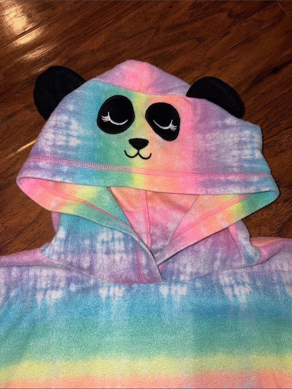 Panda Hooded Rainbow Tie-Dye Lounge Set Sonoma Youth S